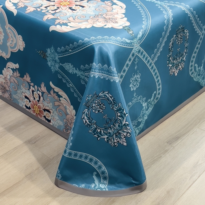 91家纺网 家纺一手货源 找家纺 梵克保罗 2025新款冰丝凉席床单款凉席三件套 卡米拉