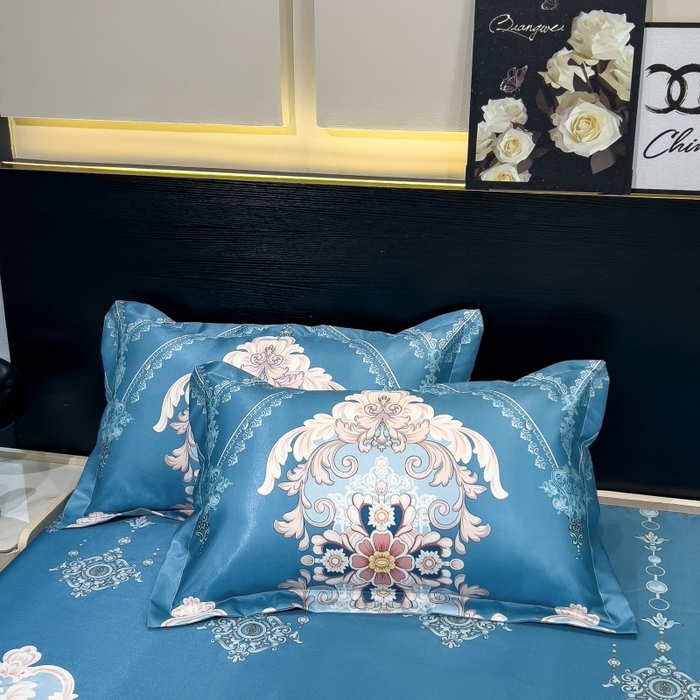 91家纺网 家纺一手货源 找家纺 梵克保罗 2025新款冰丝凉席床单款凉席三件套 卡米拉