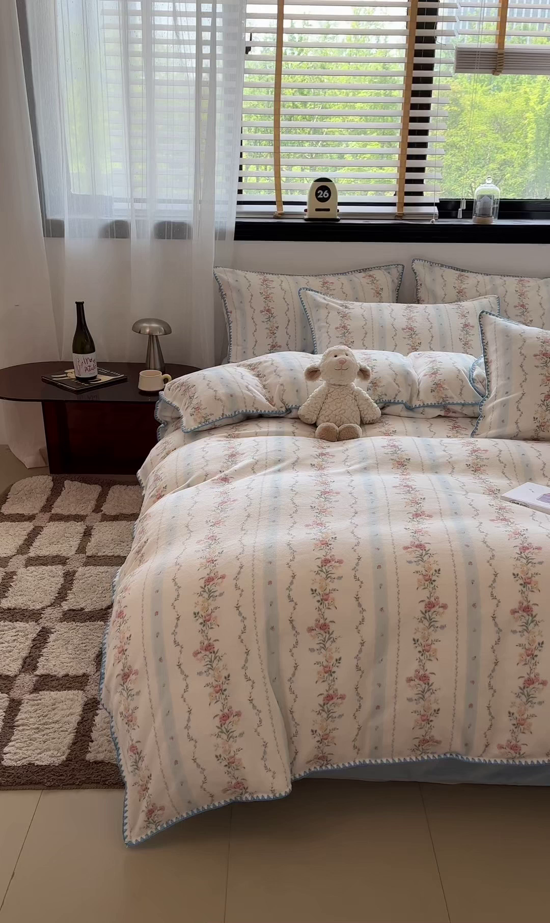 91家纺网 家纺一手货源 找家纺 （总）如一 2025高克重牛奶绒印花三角针工艺四件套