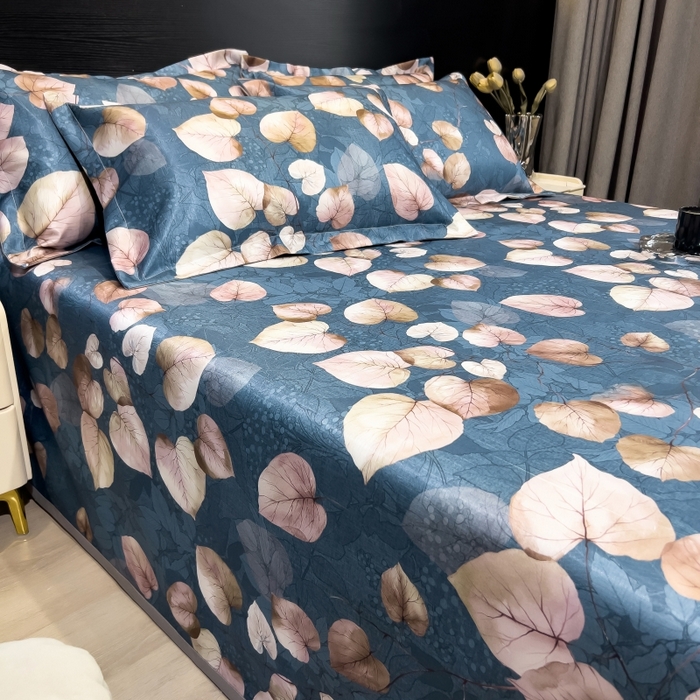 91家纺网 家纺一手货源 找家纺 梵克保罗 2025新款冰丝凉席床单款凉席三件套 绿意