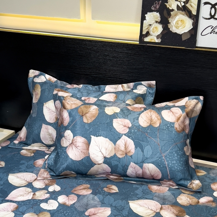 91家纺网 家纺一手货源 找家纺 梵克保罗 2025新款冰丝凉席床单款凉席三件套 绿意