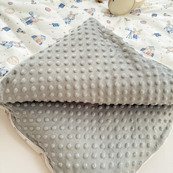 91家纺网 家纺一手货源 找家纺 十九色 2025新款亲肤舒适活套可拆全棉豆豆绒儿童睡袋防踢被 望远镜