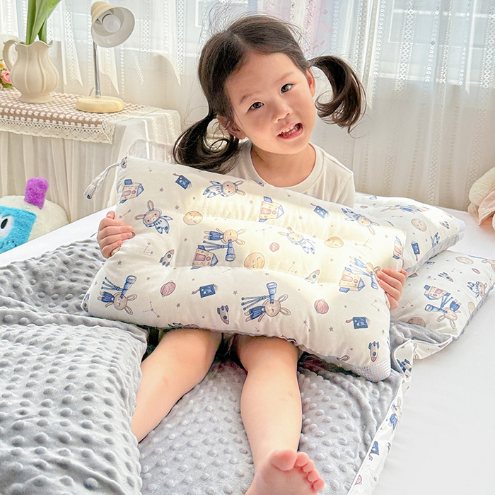 91家纺网 家纺一手货源 找家纺 十九色 2025新款亲肤舒适活套可拆全棉豆豆绒儿童睡袋防踢被 望远镜