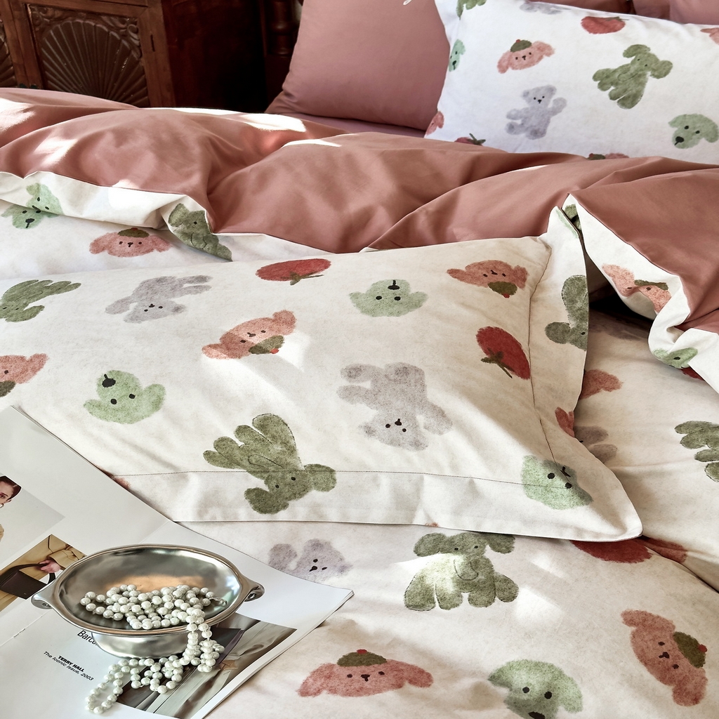 91家纺网 家纺一手货源 找家纺 由丽家纺 2025新款亲肤全棉纯棉磨毛印加绣四件套 乐享-米