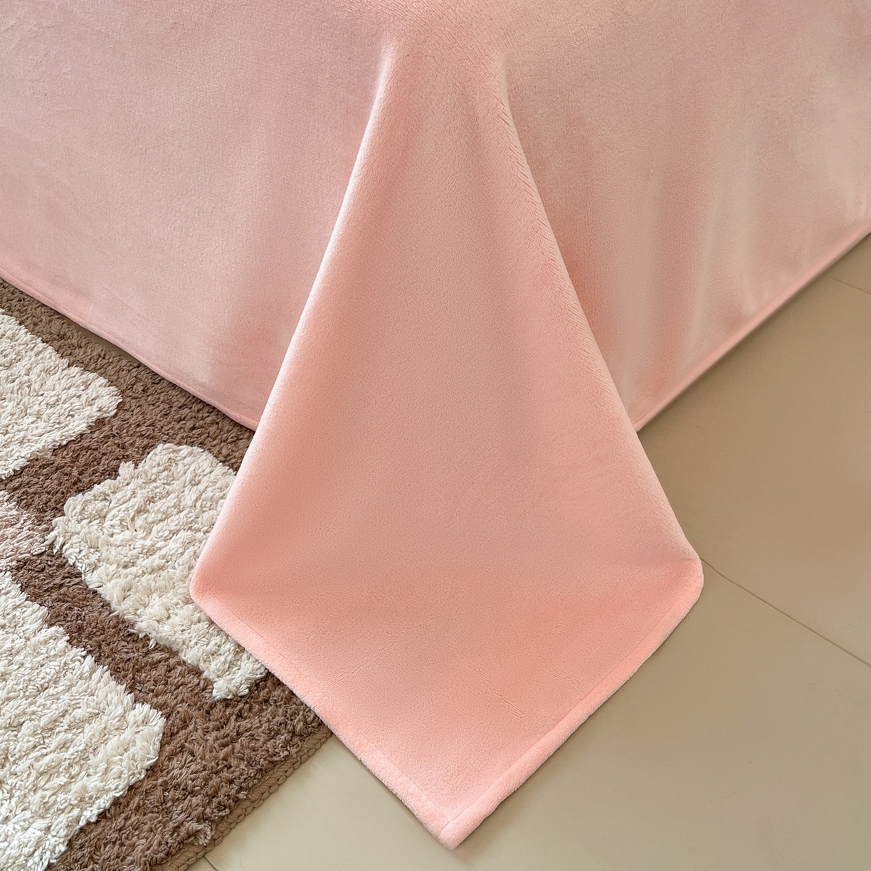 91家纺网 家纺一手货源 找家纺 如一 2025高克重牛奶绒印花三角针工艺四件套 清欢