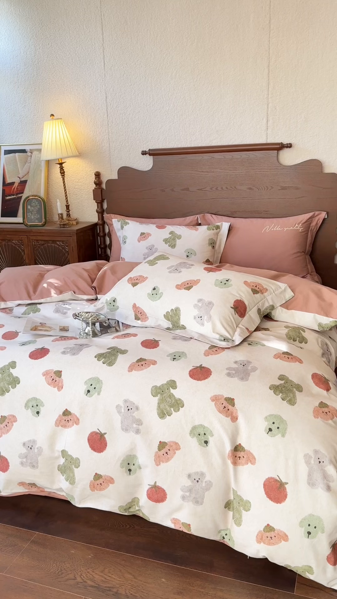 91家纺网 家纺一手货源 找家纺 由丽家纺 2025新款亲肤全棉纯棉磨毛印加绣四件套 乐享-米