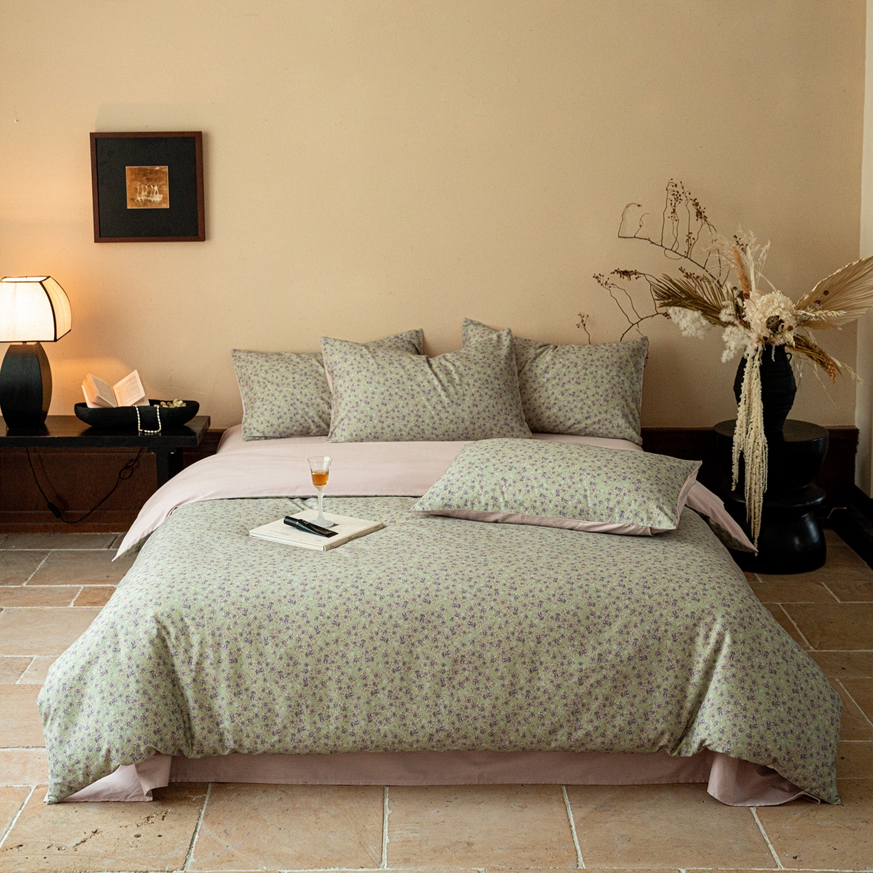 91家纺网 家纺一手货源 找家纺 （总）眷恋家纺 2025新款全棉贡缎磨毛数码印花四件套