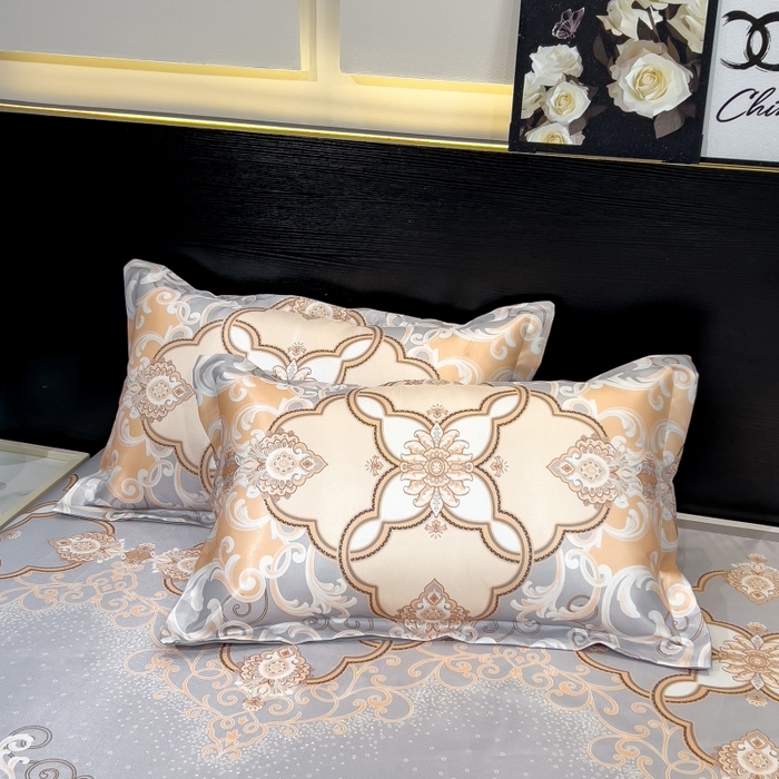 91家纺网 家纺一手货源 找家纺 梵克保罗 2025新款冰丝凉席床单款凉席三件套 欧诺拉