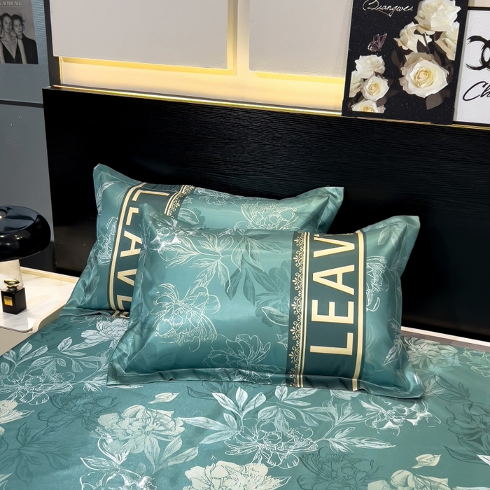 91家纺网 家纺一手货源 找家纺 梵克保罗 2025新款冰丝凉席床单款凉席三件套 森林幻境