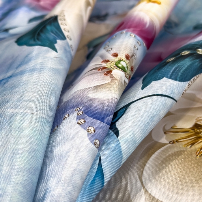 91家纺网 家纺一手货源 找家纺 梵克保罗 2025新款冰丝凉席床单款凉席三件套 盛夏