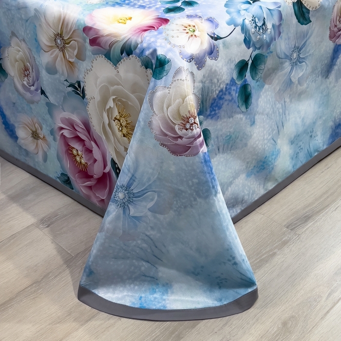 91家纺网 家纺一手货源 找家纺 梵克保罗 2025新款冰丝凉席床单款凉席三件套 盛夏