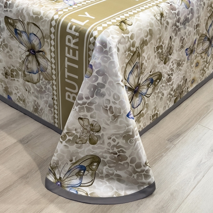 91家纺网 家纺一手货源 找家纺 梵克保罗 2025新款冰丝凉席床单款凉席三件套 天空之境