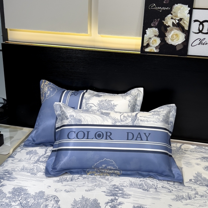 91家纺网 家纺一手货源 找家纺 梵克保罗 2025新款冰丝凉席床单款凉席三件套 梧桐