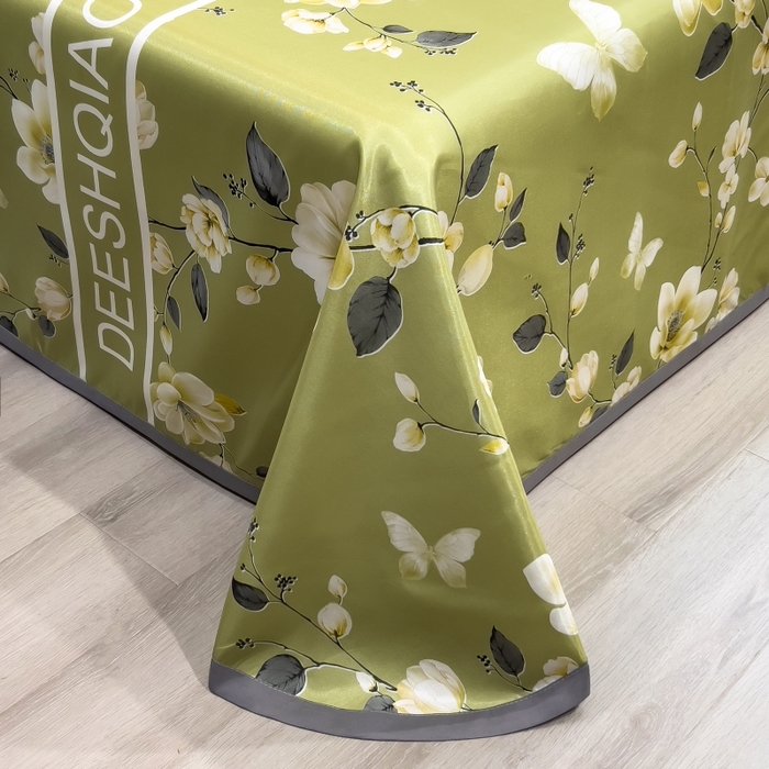 91家纺网 家纺一手货源 找家纺 梵克保罗 2025新款冰丝凉席床单款凉席三件套 小树梨