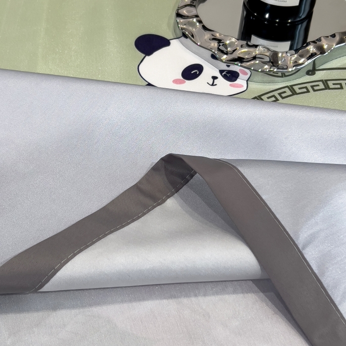 91家纺网 家纺一手货源 找家纺 梵克保罗 2025新款冰丝凉席床单款凉席三件套 熊猫