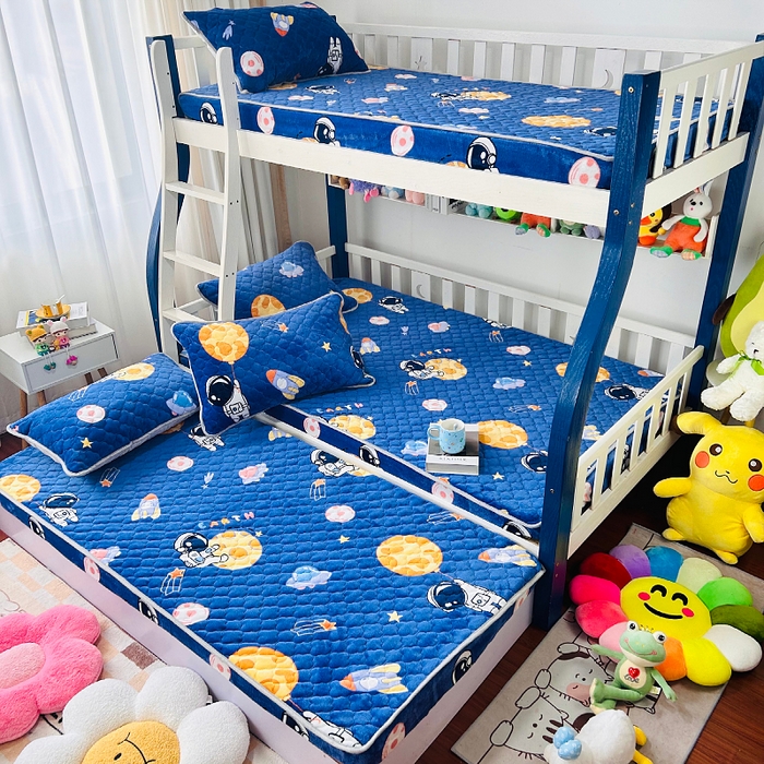 91家纺网 家纺一手货源 找家纺 （总）小虾米 2025新款加厚牛奶绒夹棉床笠单床笠床笠单件