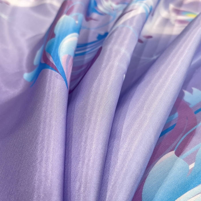 91家纺网 家纺一手货源 找家纺 梵克保罗 2025新款冰丝凉席床单款凉席三件套 紫色蝶海