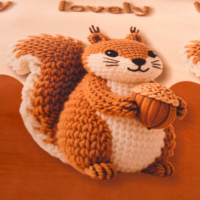 91家纺网 家纺一手货源 找家纺 雨洋2025新款加厚保暖8.5斤牛奶绒金貂婴儿绒四件套 三只松鼠