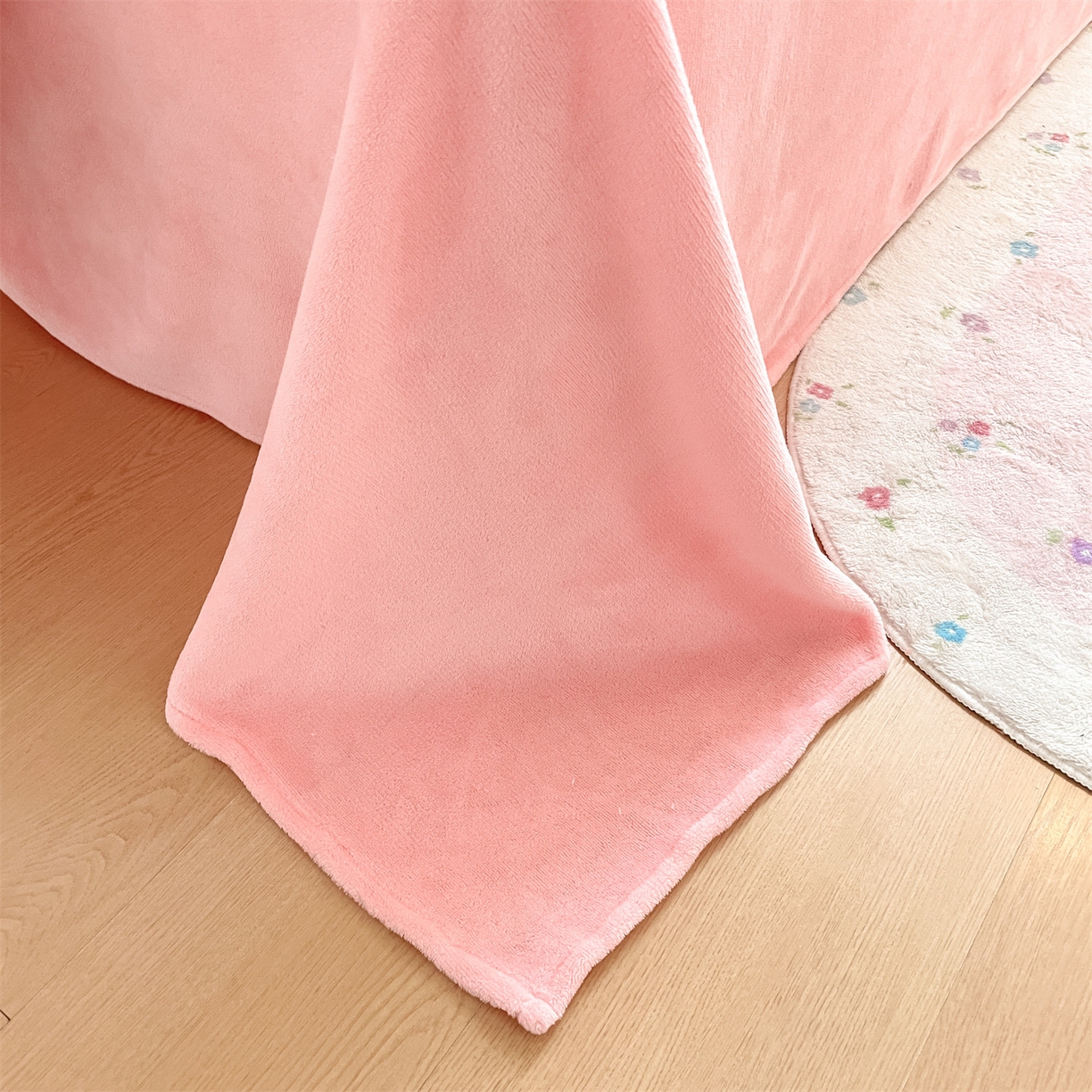 91家纺网 家纺一手货源 找家纺 美澳家纺 2025新款190克加厚牛奶绒印花四件套 郁金香