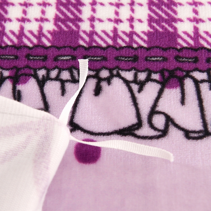 91家纺网 家纺一手货源 找家纺 雨洋2025新款加厚保暖牛奶绒金貂婴儿绒单被套 蝴蝶结紫