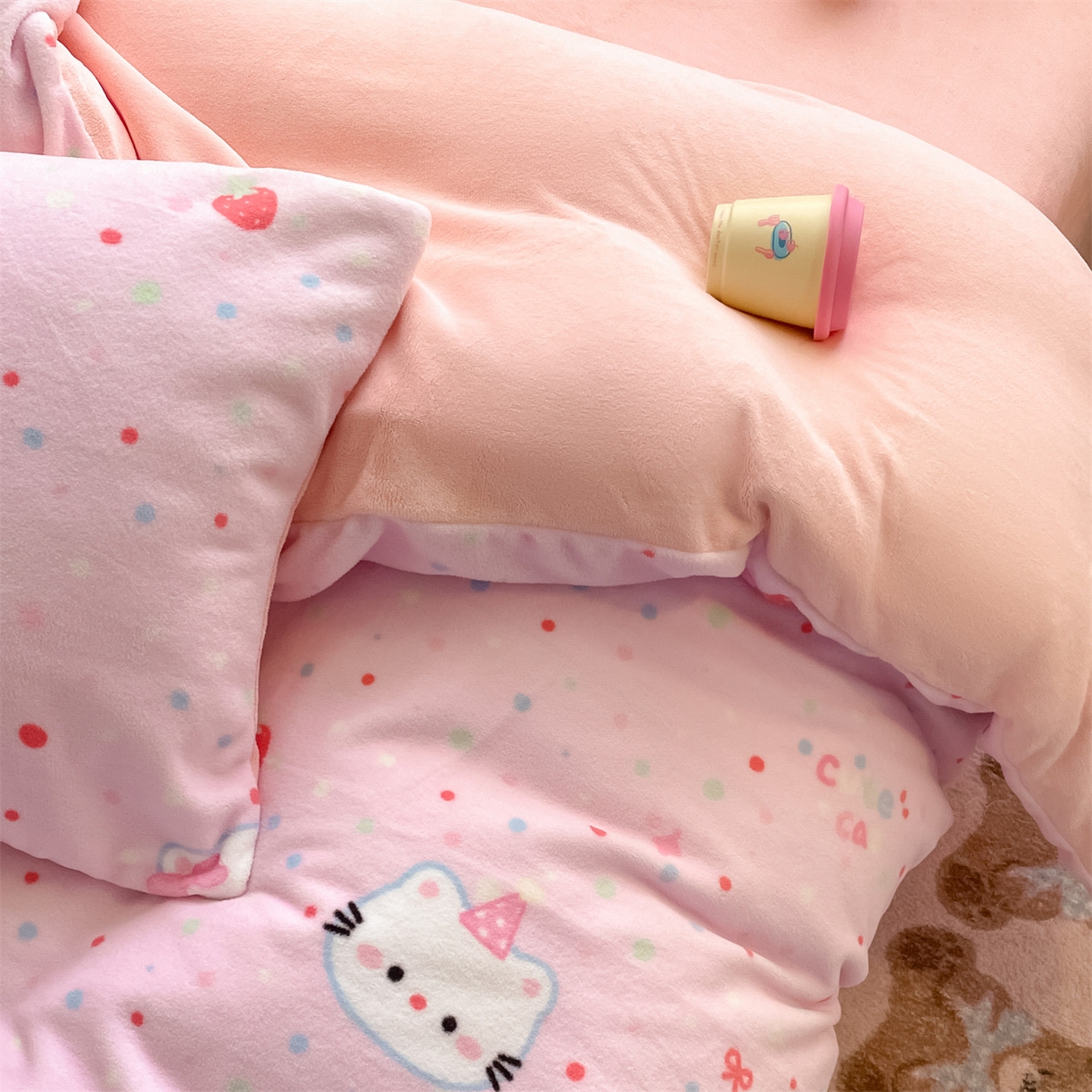 91家纺网 家纺一手货源 找家纺 （总）美澳家纺 2025新款190克加厚牛奶绒印花四件套