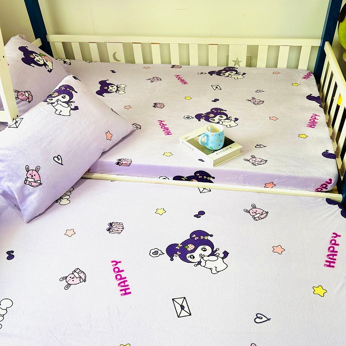 91家纺网 家纺一手货源 找家纺 小虾米 2025新款加厚牛奶绒床笠单床笠床笠单件 小精灵