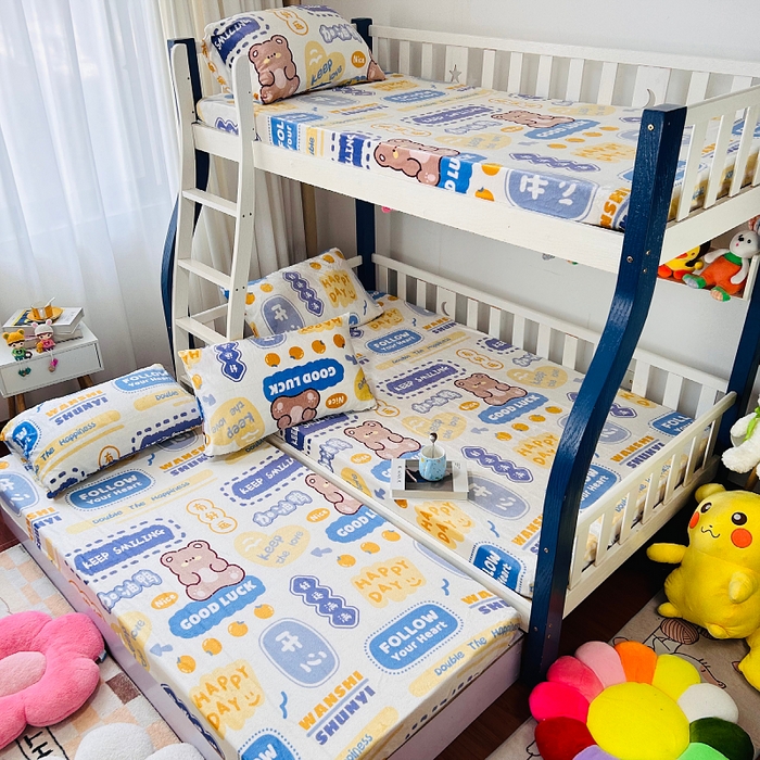 91家纺网 家纺一手货源 找家纺 小虾米 2025新款加厚牛奶绒床笠单床笠床笠单件 好运满满