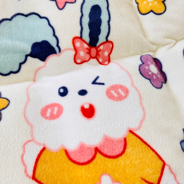 91家纺网 家纺一手货源 找家纺 小虾米 2025新款加厚牛奶绒床笠单床笠床笠单件 彩虹兔