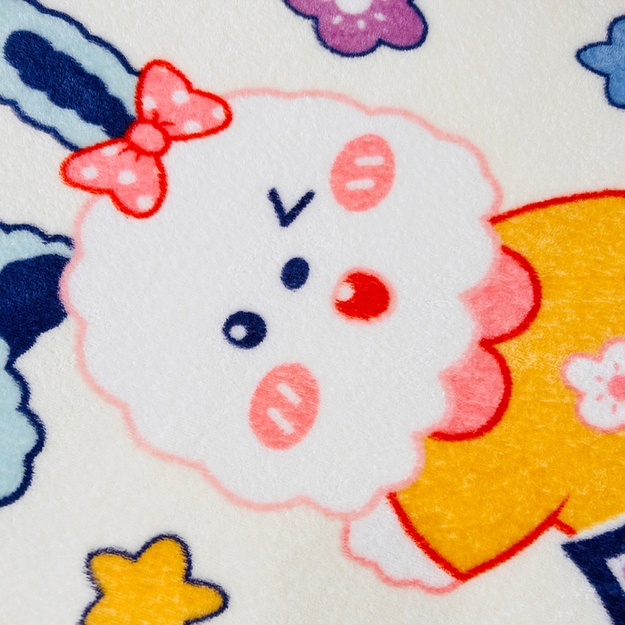 91家纺网 家纺一手货源 找家纺 小虾米 2025新款加厚牛奶绒床笠单床笠床笠单件 彩虹兔