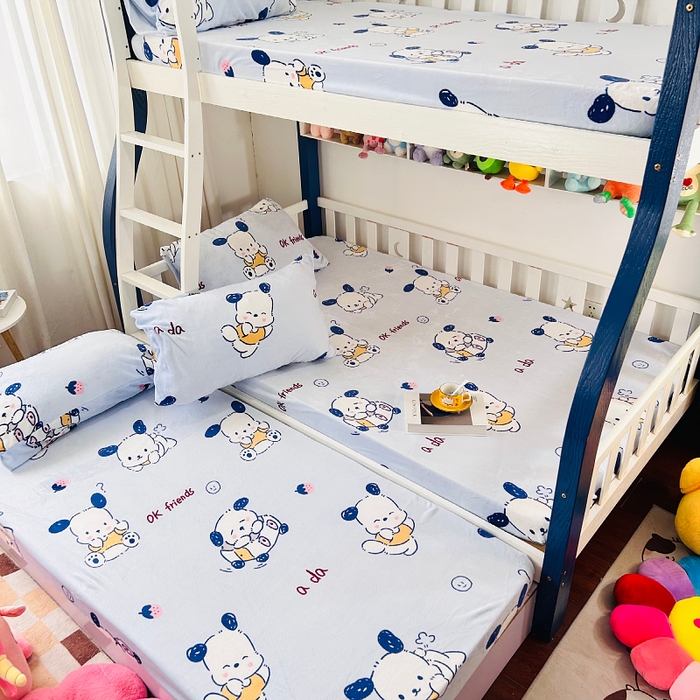 91家纺网 家纺一手货源 找家纺 小虾米 2025新款加厚牛奶绒床笠单床笠床笠单件 幸运小狗