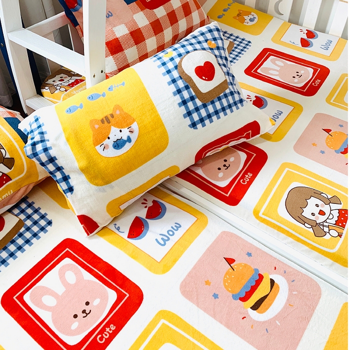 91家纺网 家纺一手货源 找家纺 小虾米 2025新款加厚牛奶绒床笠单床笠床笠单件 生日派对