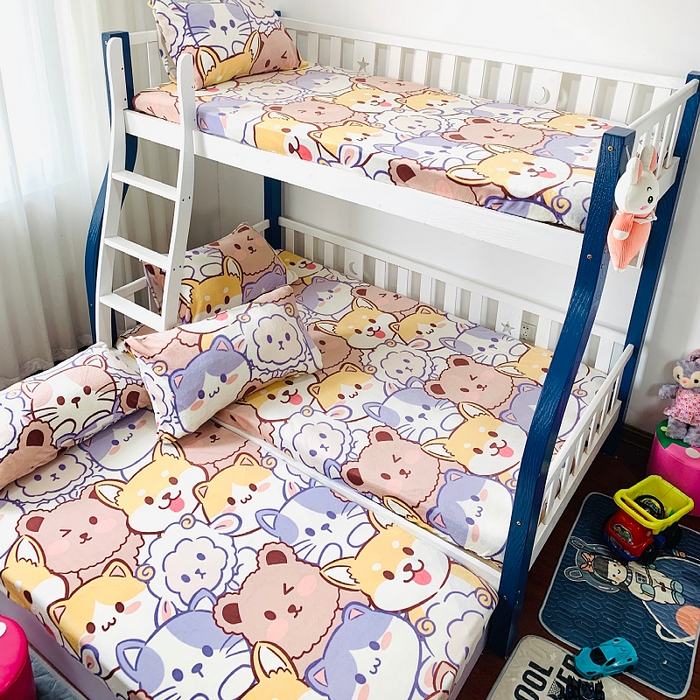 91家纺网 家纺一手货源 找家纺 小虾米 2025新款加厚牛奶绒床笠单床笠床笠单件 萌犬