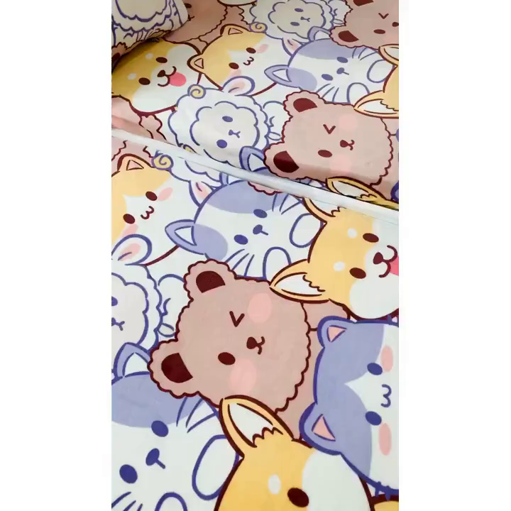 91家纺网 家纺一手货源 找家纺 小虾米 2025新款加厚牛奶绒床笠单床笠床笠单件 萌犬