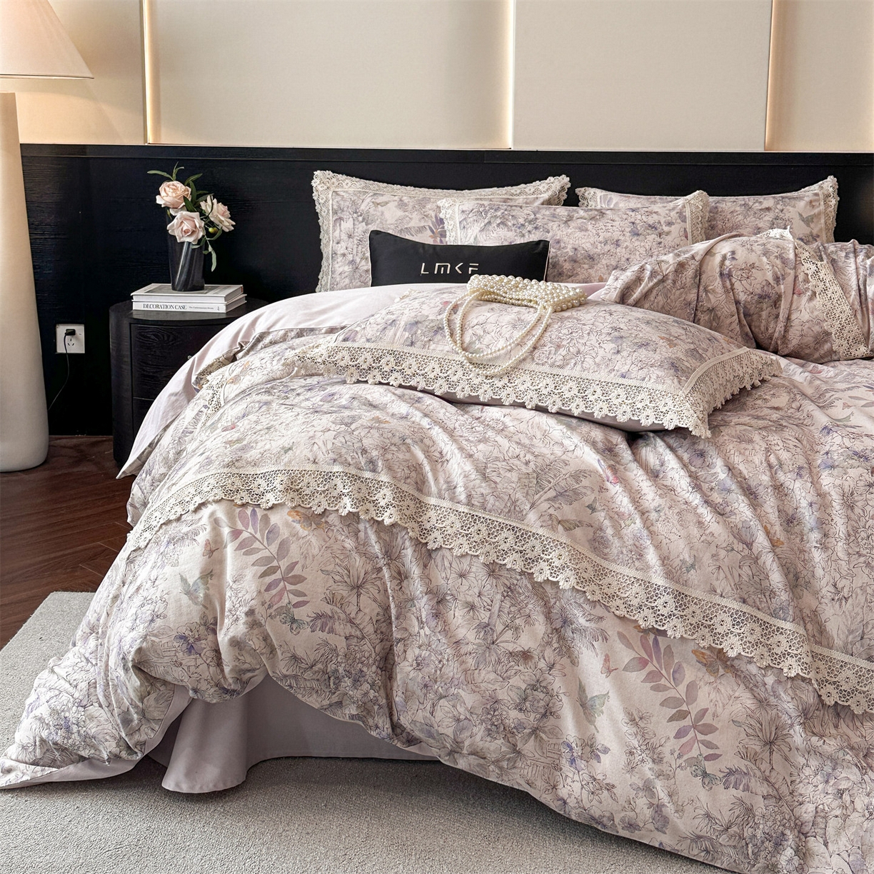 91家纺网 家纺一手货源 找家纺 （总）蓝米卡夫 2025秋冬-A类棉麻全棉数码印花100支磨毛公主风系列（礼盒包装）【如需买家秀联系15996631948】 