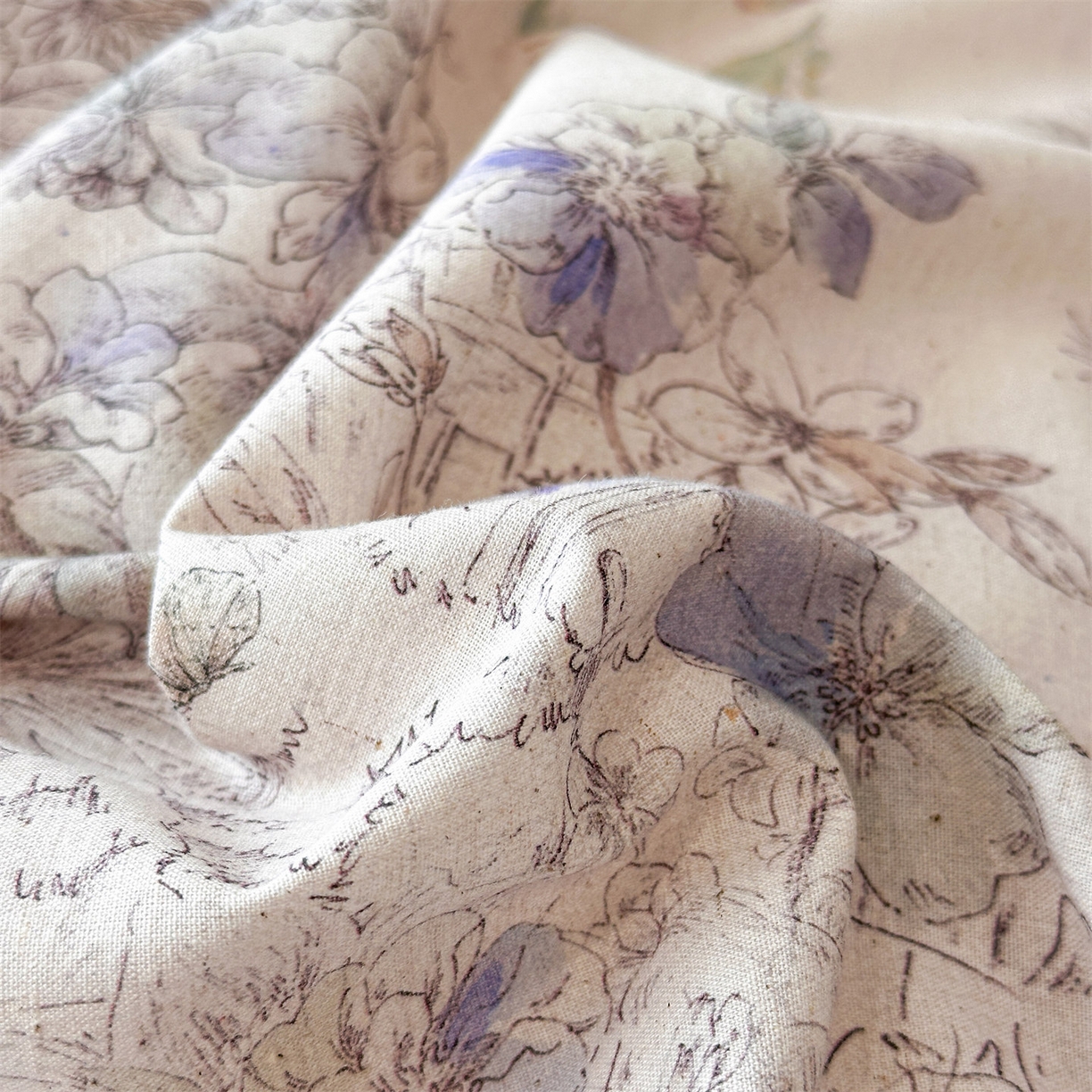 91家纺网 家纺一手货源 找家纺 （总）蓝米卡夫 2025秋冬-A类棉麻全棉数码印花100支磨毛公主风系列（礼盒包装）【如需买家秀联系15996631948】 