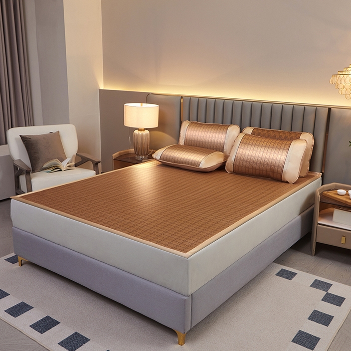 91家纺网 家纺一手货源 找家纺 梵克保罗 2025新款批发直播热款无纺布藤席 罗马格