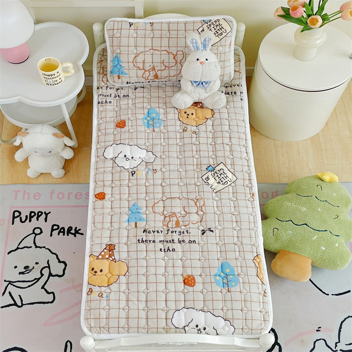 91家纺网 家纺一手货源 找家纺 禧缘家纺（原梦想家） 2025新款儿童牛奶绒夹棉床垫（可定制） 好伙伴