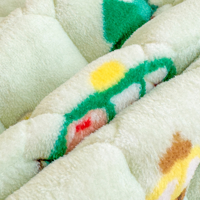 91家纺网 家纺一手货源 找家纺 禧缘家纺（原梦想家） 2025新款儿童牛奶绒夹棉床垫（可定制） 巴士宝贝