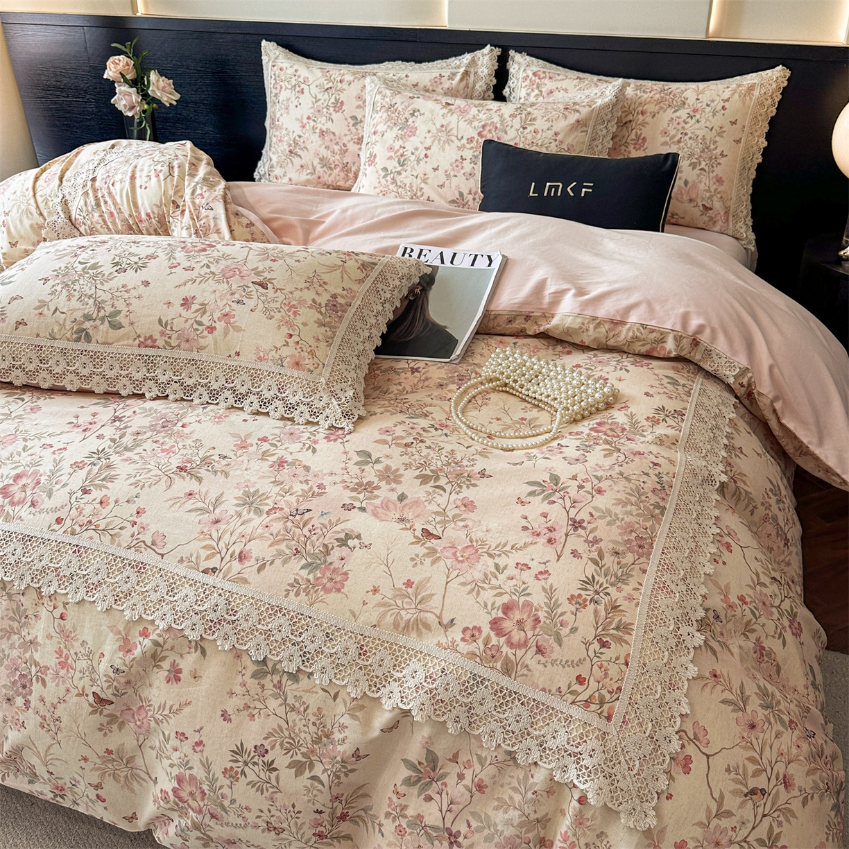 91家纺网 家纺一手货源 找家纺 （总）蓝米卡夫 2025秋冬-A类棉麻全棉数码印花100支磨毛公主风系列（礼盒包装）【如需买家秀联系15996631948】 