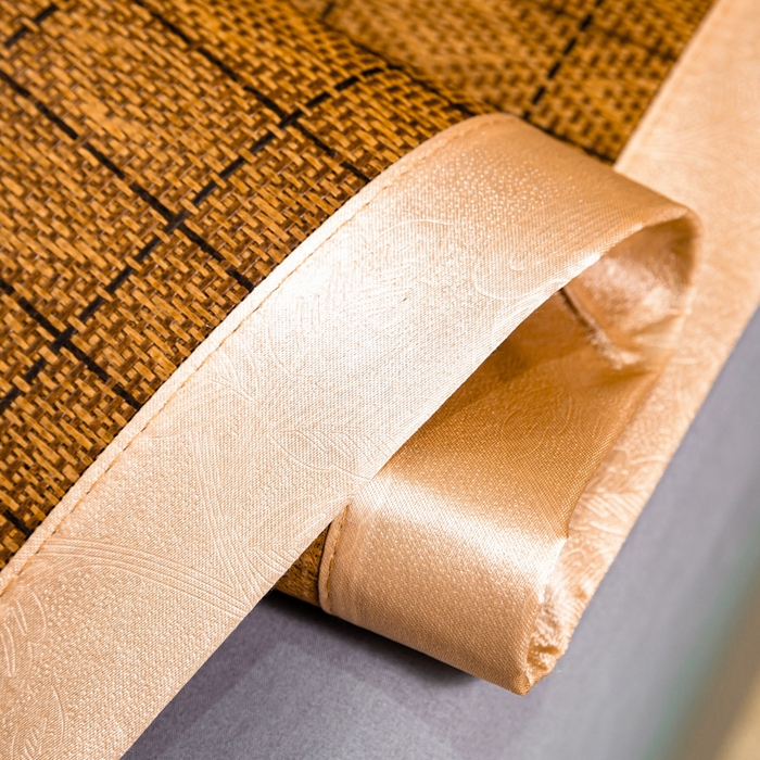 91家纺网 家纺一手货源 找家纺 梵克保罗 2025新款方角藤席系列古藤席系列三件套 艾草-罗马格