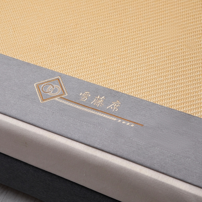 91家纺网 家纺一手货源 找家纺 （总）梵克保罗 2025新款pe材质雪藤席凉席三件套