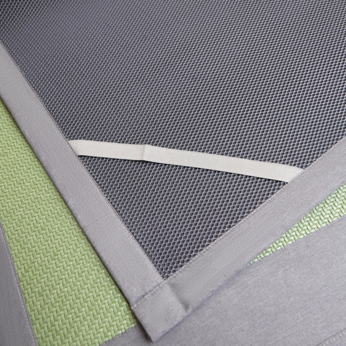 91家纺网 家纺一手货源 找家纺 梵克保罗 2025新款pe材质雪藤席凉席三件套 雪藤绿