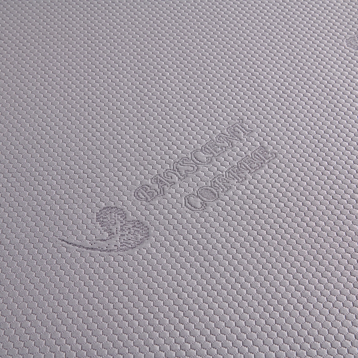 91家纺网 家纺一手货源 找家纺 梵克保罗 2025新款7A抗菌母婴级纯乙纶PE刺绣凉感丝豆豆席 床裙款 床裙款 字母爱心-灰