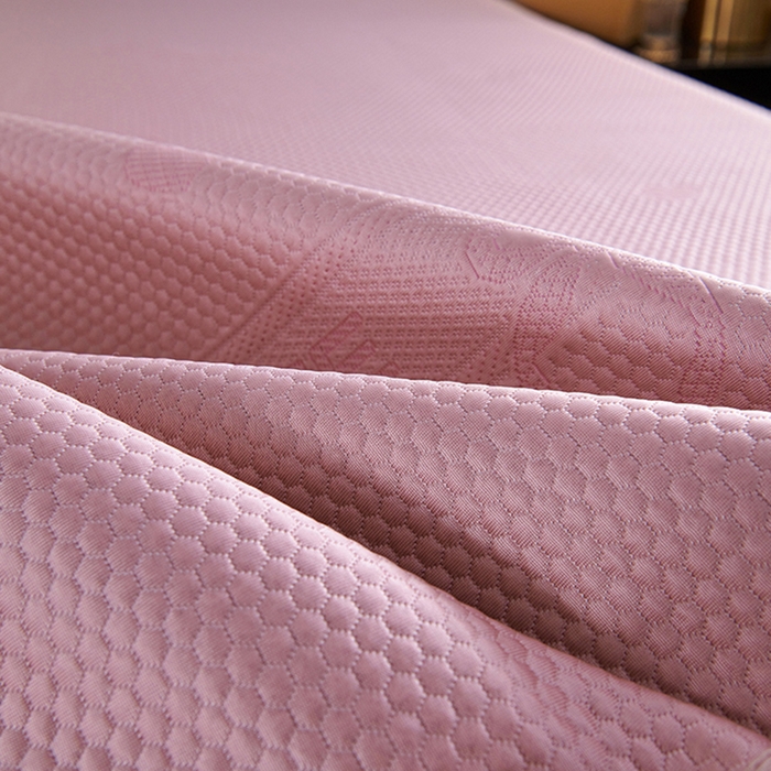 91家纺网 家纺一手货源 找家纺 （总）梵克保罗 2025新款7A抗菌母婴级纯乙纶PE刺绣凉感丝豆豆席 床笠花边款