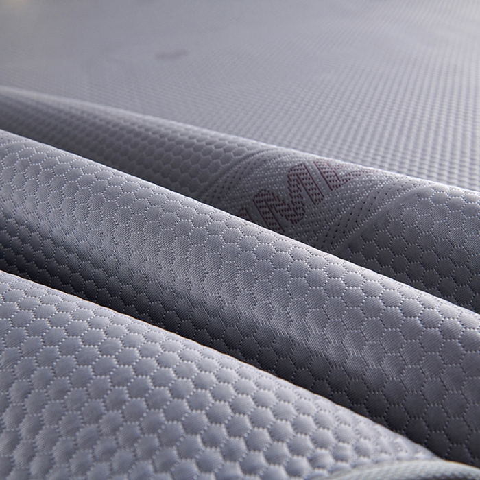 91家纺网 家纺一手货源 找家纺 梵克保罗 2025新款7A抗菌母婴级纯乙纶PE刺绣凉感丝豆豆席 床笠花边款 花边床笠爱心蝴蝶结-灰