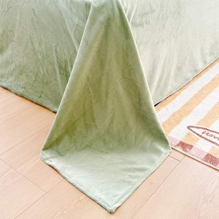 91家纺网 家纺一手货源 找家纺 宜家坊 2025新款学生季全棉高克重豆豆绒三四件套加厚保暖婴儿绒牛奶绒单被套单人双人被套加大号棉加绒三四件套 拉嘟嘟