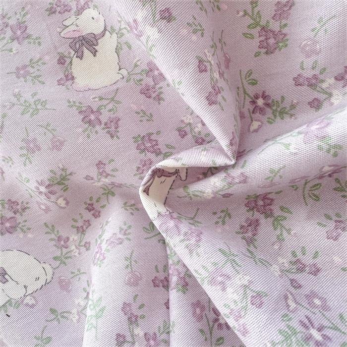 91家纺网 家纺一手货源 找家纺 宜家坊 2025新款学生季全棉高克重豆豆绒三四件套加厚保暖婴儿绒牛奶绒单被套单人双人被套加大号棉加绒三四件套 紫色兔几