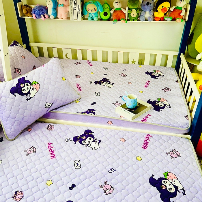 91家纺网 家纺一手货源 找家纺 小虾米 2025新款加厚牛奶绒夹棉床笠单床笠床笠单件 小精灵