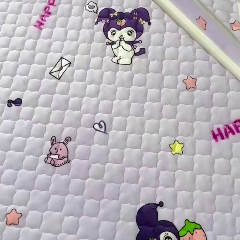 91家纺网 家纺一手货源 找家纺 小虾米 2025新款加厚牛奶绒夹棉床笠单床笠床笠单件 小精灵