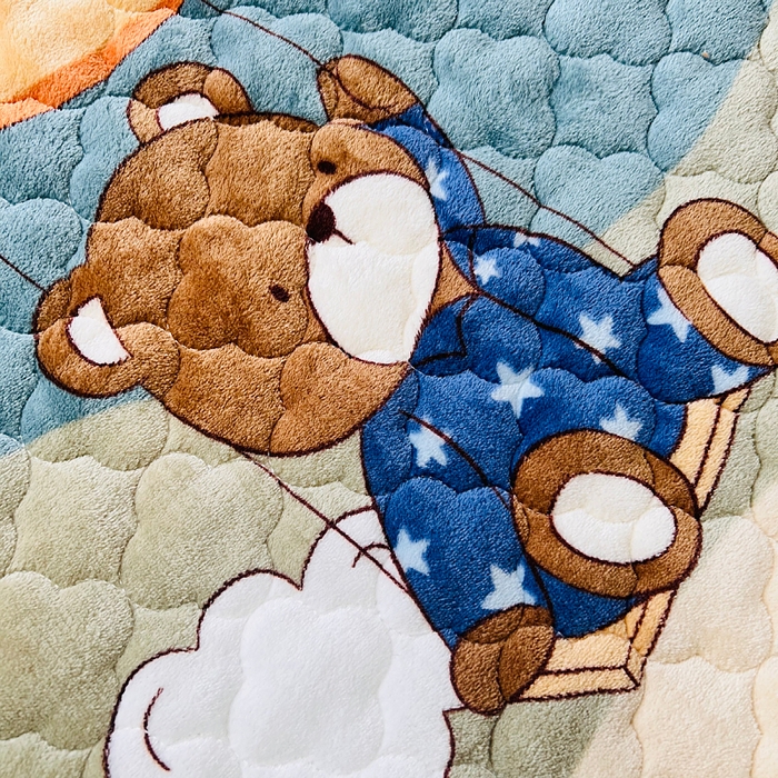 91家纺网 家纺一手货源 找家纺 小虾米 2025新款加厚牛奶绒夹棉床笠单床笠床笠单件 梦星空